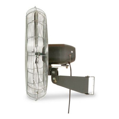 Global Industrial Oscillating Wall Mount Fan, 24", 3 Speeds, Black (607050)