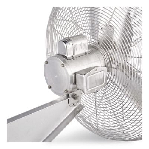 Global Industrial Washdown Wall Mount Fan, 24", 1 Speed, Silver (293018)