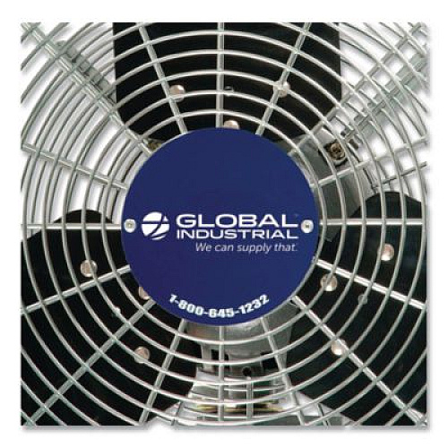 Global Industrial Oscillating Wall Mount Fan, 24", 3 Speeds, Black (607050)