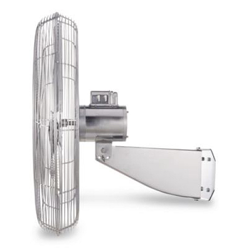Global Industrial Washdown Wall Mount Fan, 30", 1 Speed, Silver (293019)