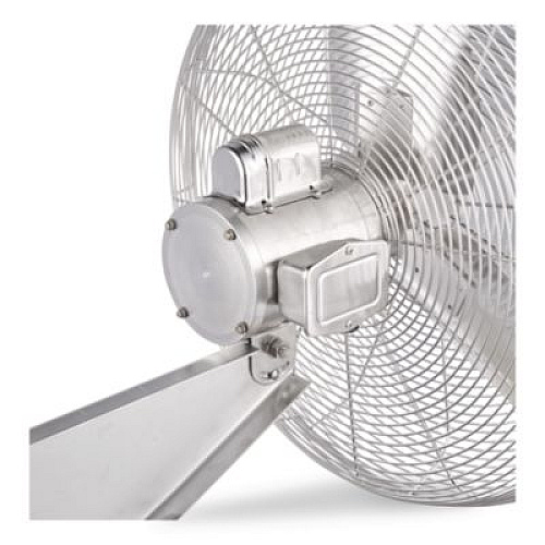 Global Industrial Washdown Wall Mount Fan, 30", 1 Speed, Silver (293019)