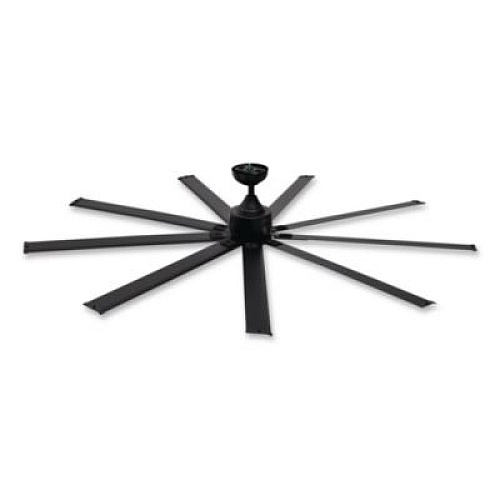 Global Industrial Industrial Ceiling Fan, 72", 6 Speeds, 9,400 CFM, Black (293047)
