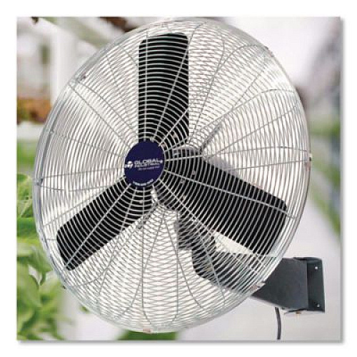 Global Industrial Oscillating Wall Mount Fan, 30", 3 Speeds, Black (607051)