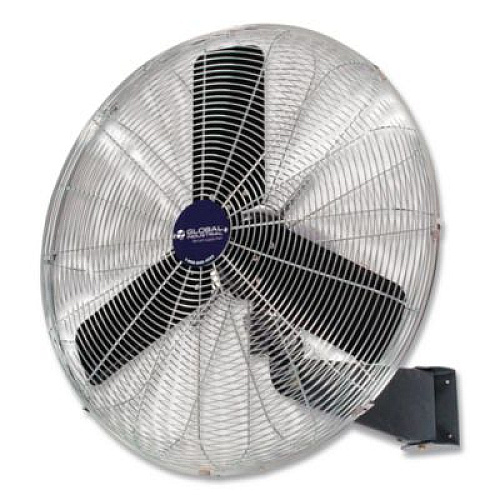 Global Industrial Oscillating Wall Mount Fan, 30", 3 Speeds, Black (607051)
