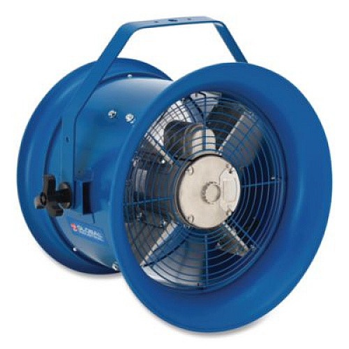 Global Industrial High Velocity Drum Fan with Yoke Mount, 14", 1 Speed, Blue (293092)