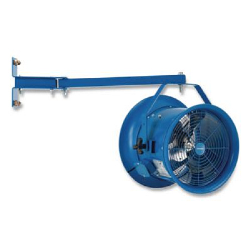 Global Industrial High Velocity Drum Fan with Yoke Mount, 14", 1 Speed, Blue (293092)