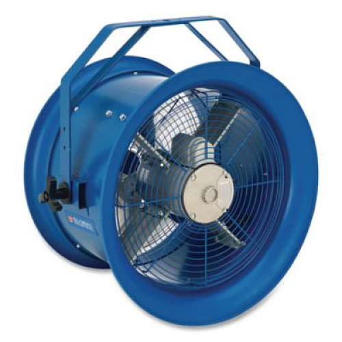 Global Industrial High Velocity Drum Fan with Yoke Mount, 18", 1 Speed, Blue (293093)