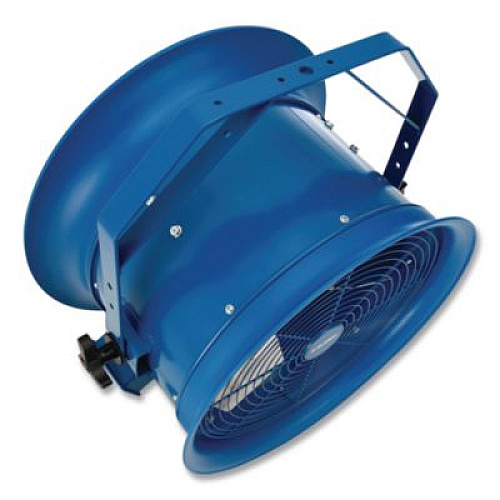 Global Industrial High Velocity Drum Fan with Yoke Mount, 18", 1 Speed, Blue (293093)