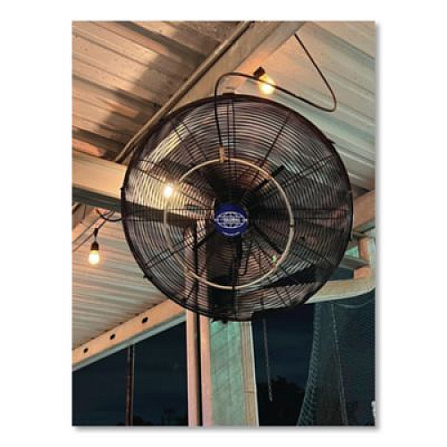 Global Industrial Industrial Wall Mounted Oscillating Fan, 18", 3 Speeds, Black (293129)