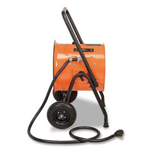 Global Industrial Portable Salamander Heater with Adjustable Thermostat, 10,000 W, 21.59 x 28 x 38.5, Orange (653558)