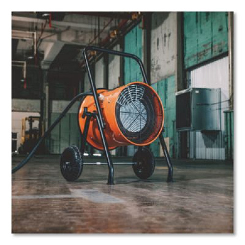 Global Industrial Portable Salamander Heater with Adjustable Thermostat, 10,000 W, 21.59 x 28 x 38.5, Orange (653558)