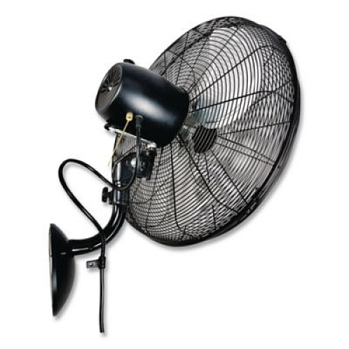 Global Industrial Industrial Wall Mounted Oscillating Fan, 20", 3 Speeds, Black (293130)