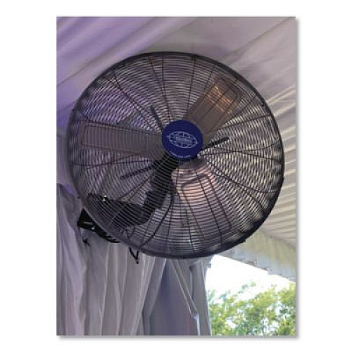 Global Industrial Industrial Wall Mounted Oscillating Fan, 20", 3 Speeds, Black (293130)