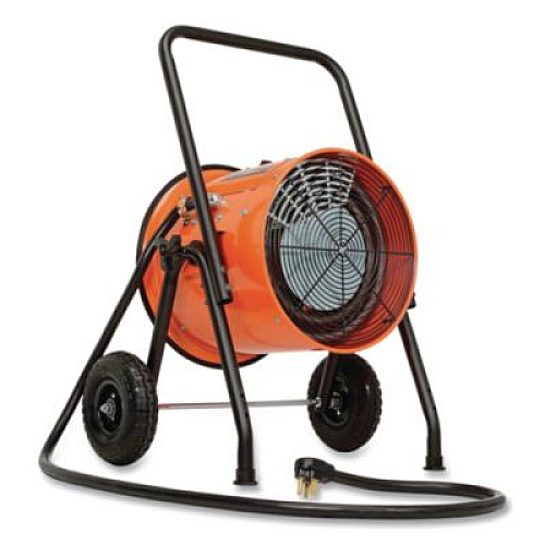 Global Industrial Portable Salamander Heater with Adjustable Thermostat, 10,000 W, 21.59 x 28 x 38.5, Orange (653558)