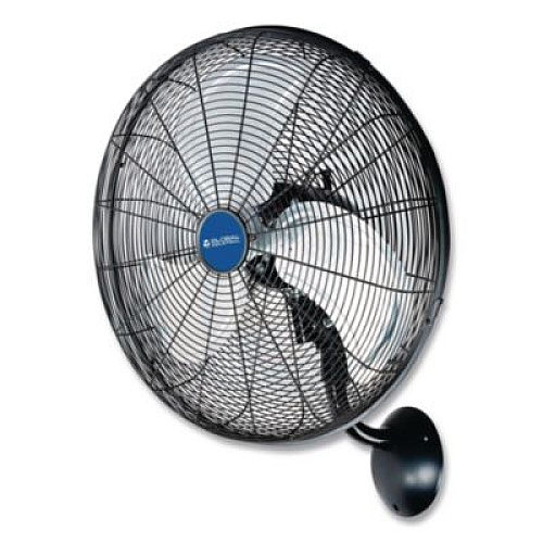 Global Industrial Industrial Wall Mounted Oscillating Fan, 20", 3 Speeds, Black (293130)