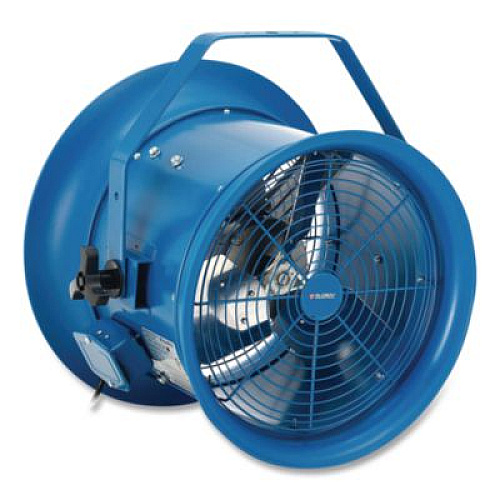 Global Industrial High Velocity Fan, Wall and Column Mount, 14", 1 Speed, Blue (293146)