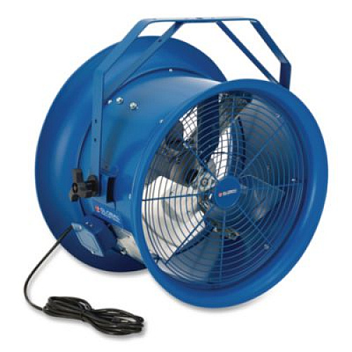 Global Industrial High Velocity Fan, Wall and Column Mount, 18", 1 Speed, Blue (293147)