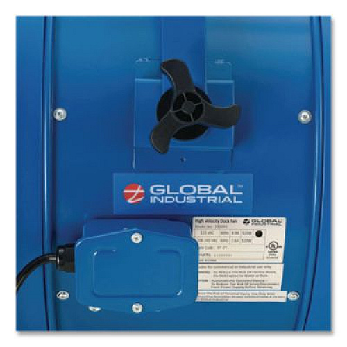 Global Industrial High Velocity Fan, Wall and Column Mount, 18", 1 Speed, Blue (293147)