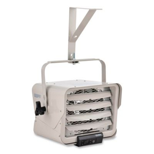 Global Industrial Unit Heater Horizontal Downflow with Remote, 7,500 W, 14.68 x 15 x 12.5, White (246726)