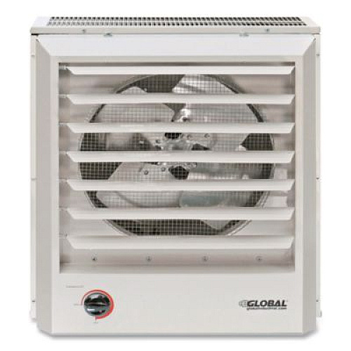 Global Industrial Unit Heater Horizontal or Vertical Downflow, Multi-Watt, 10,000 W, 19 x 8.5 x 21.44, White (246133)