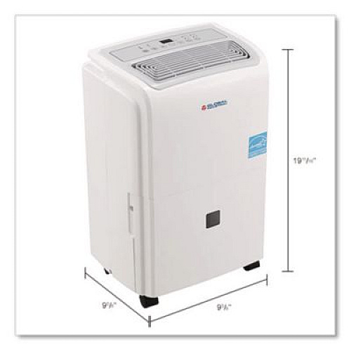 Global Industrial Portable Dehumidifier, 9.62 x 9.62 x 19.68, White (246731)