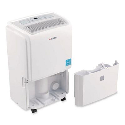 Global Industrial Portable Dehumidifier with Pump and Wi-Fi, 9.62 x 11.62 x 19.87, White (246733)