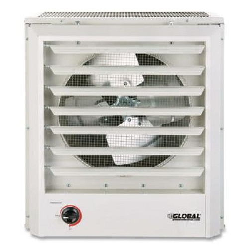 Global Industrial Unit Heater, Horizontal or Vertical Downflow, 15,000 W, 19 x 13.75 x 21.44, White (246134)