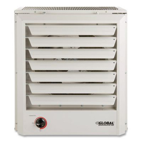 Global Industrial Unit Heater, Horizontal or Vertical Downflow, 15,000 W, 19 x 13.75 x 21.44, White (246134)