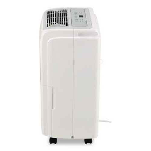 Global Industrial Portable Dehumidifier with Pump and Wi-Fi, 11.62 x 11.62 x 24.81, White (246735)
