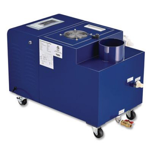 Global Industrial Ultrasonic Humidifier, 38 pt Tank Capacity, 150 pt Output, 13.75 x 23.62 x 18.25, Blue (246136)