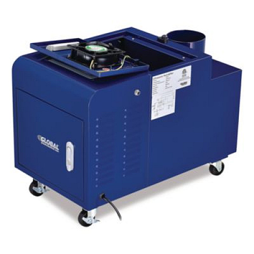 Global Industrial Ultrasonic Humidifier, 38 pt Tank Capacity, 150 pt Output, 13.75 x 23.62 x 18.25, Blue (246136)