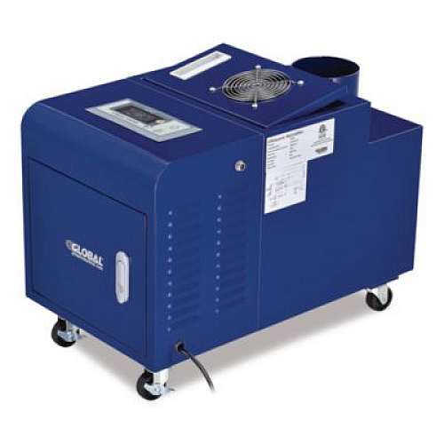 Global Industrial Ultrasonic Humidifier, 38 pt Tank Capacity, 300 pt Output, 13.75 x 23.62 x 18.25, Blue (246137)