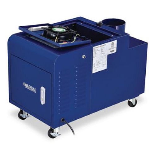 Global Industrial Ultrasonic Humidifier, 38 pt Tank Capacity, 300 pt Output, 13.75 x 23.62 x 18.25, Blue (246137)