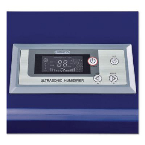 Global Industrial Ultrasonic Humidifier, Cool Mist with Dual Output, 53 pt Tank Capacity, 18.25 x 24.75 x 22.25, Blue (246138)