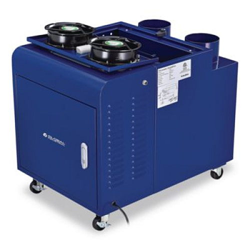 Global Industrial Ultrasonic Humidifier, Cool Mist with Dual Output, 53 pt Tank Capacity, 18.25 x 24.75 x 22.25, Blue (246138)