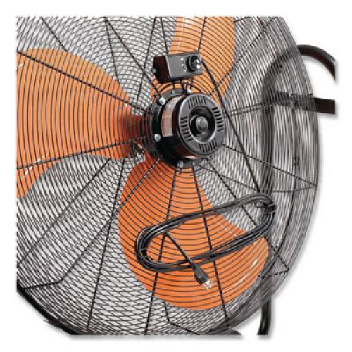 Global Industrial Portable Tilt Blower Drum Fan, 36", 2 Speeds, Black/Orange (258320)