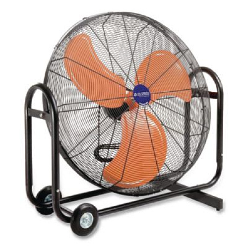 Global Industrial Portable Tilt Blower Drum Fan, 36", 2 Speeds, Black/Orange (258320)
