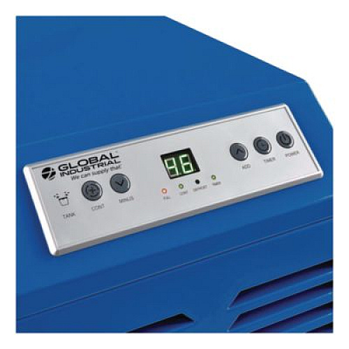 Global Industrial Commercial Dehumidifier with Humidistat, 70 pt Tank Capacity, 17 x 20.31 x 32.5, Gray (246687)
