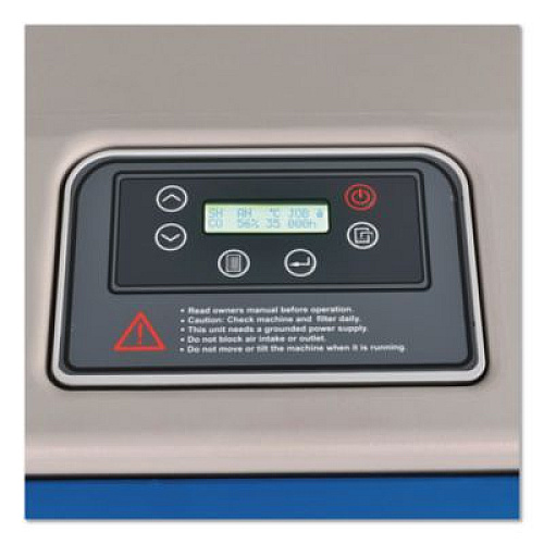 Global Industrial Low Grain Refrigerant Dehumidifier with Pump, 130 pt Tank Capacity, 22.43 x 20.81 x 37.81, Blue (246704)