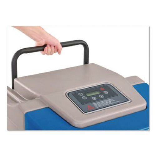 Global Industrial Low Grain Refrigerant Dehumidifier with Pump, 130 pt Tank Capacity, 22.43 x 20.81 x 37.81, Blue (246704)