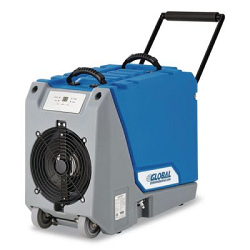 Global Industrial Crawl Space Commercial Dehumidifier With Pump, 90 pt Tank Capacity, 13.31 x 34 x 25, Blue (246707)