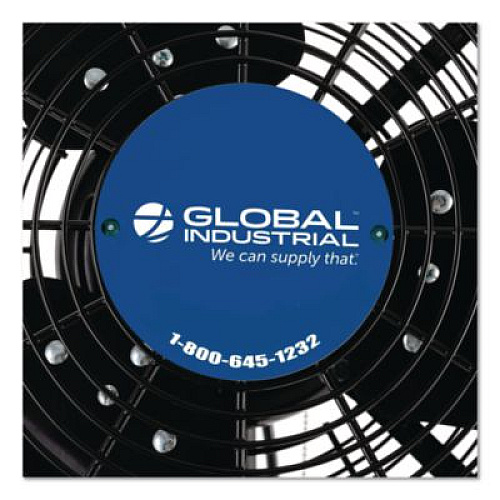 Global Industrial 2-Speed Oscillating Outdoor Rated Wall Mount Fan, 24", Black (292450)