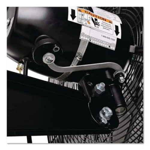 Global Industrial 2-Speed Oscillating Outdoor Rated Wall Mount Fan, 24", Black (292450)