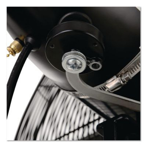 Global Industrial 2-Speed Oscillating Outdoor Rated Wall Mount Fan, 24", Black (292450)