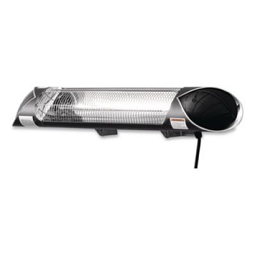 Global Industrial Infrared Patio Heater with Remote Control, 1,500 W, 35.38 x 5.13 x 3.5, Black (246718)