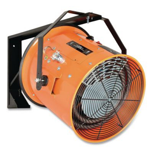 Global Industrial Electric Salamander Heater with Adjustable Thermostat 480 V, 30,000 W, 23.03 x 7.12 x 24.68, Orange (246068)