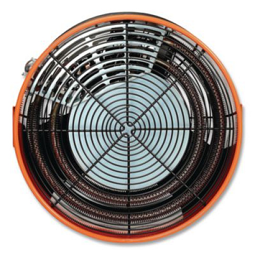Global Industrial Electric Salamander Heater with Adjustable Thermostat 480 V, 30,000 W, 23.03 x 7.12 x 24.68, Orange (246068)