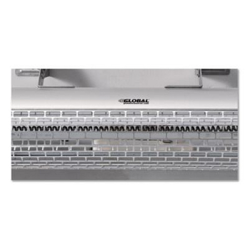 Global Industrial Infrared Patio Heater with Remote Control, 1,500 W. 30.75 x 5 x 5.38, Silver (246720)