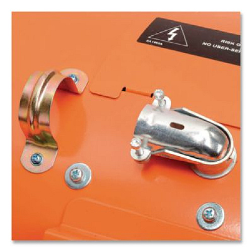 Global Industrial Electric Salamander Heater with Adjustable Thermostat 480 V, 30,000 W, 23.03 x 7.12 x 24.68, Orange (246068)