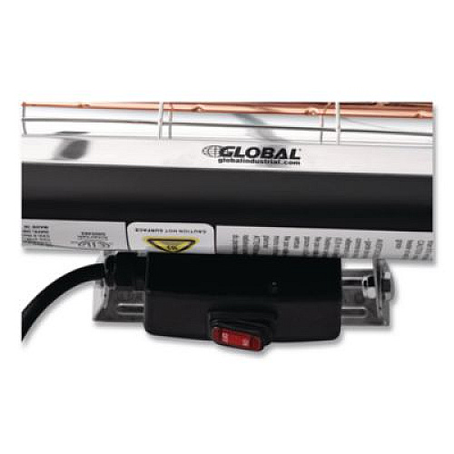 Global Industrial Infrared Patio Heater Low Glare, 1,500 W, 3 x 7 x 7.5, Black (246721)
